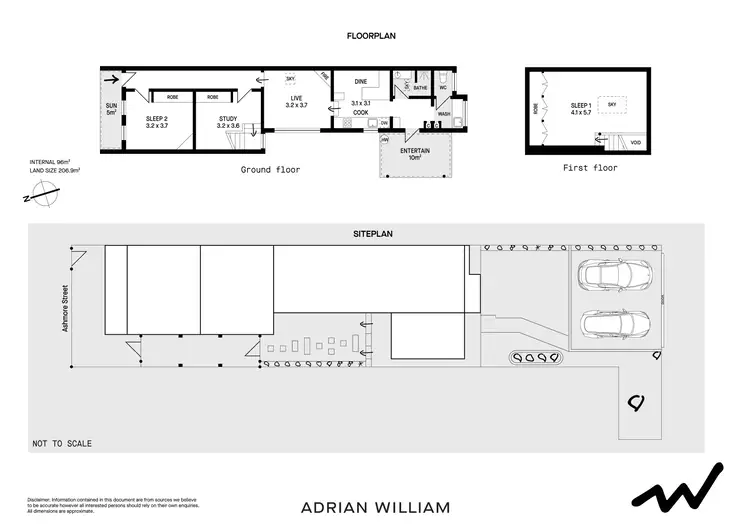 Floorplan of Homely house listing, 45 Ashmore Street, Erskineville NSW 2043