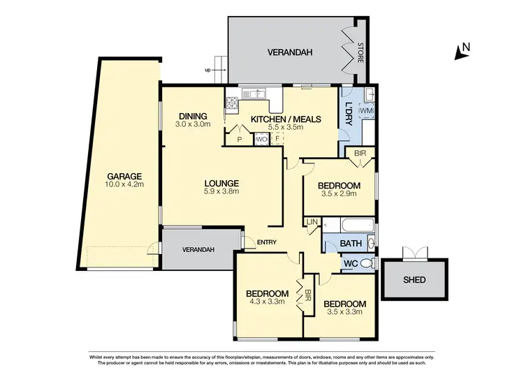Floorplan of Homely house listing, 16 Allandale Drive, Deer Park VIC 3023