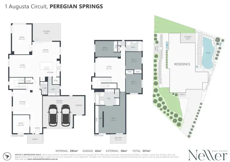 Floorplan of Homely house listing, 1 Augusta Circuit, Peregian Springs QLD 4573