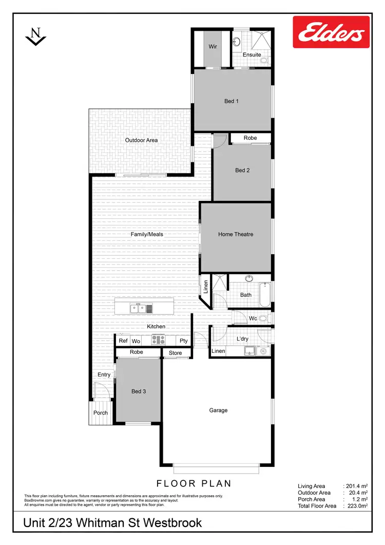 Floorplan of Homely house listing, 2/23 Whitman Street, Westbrook QLD 4350