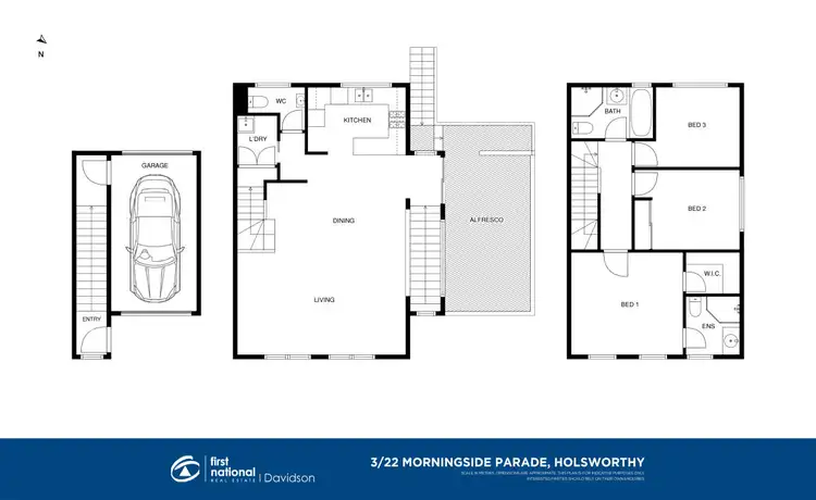 Floorplan of Homely townhouse listing, 3/22 Morningside Parade, Holsworthy NSW 2173