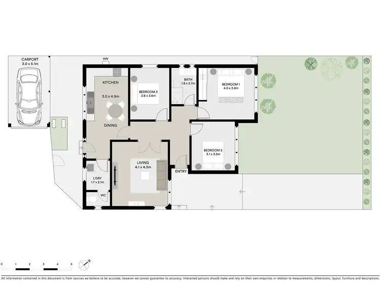 Floorplan of Homely unit listing, 1/45 Dunne Street, Kingsbury VIC 3083