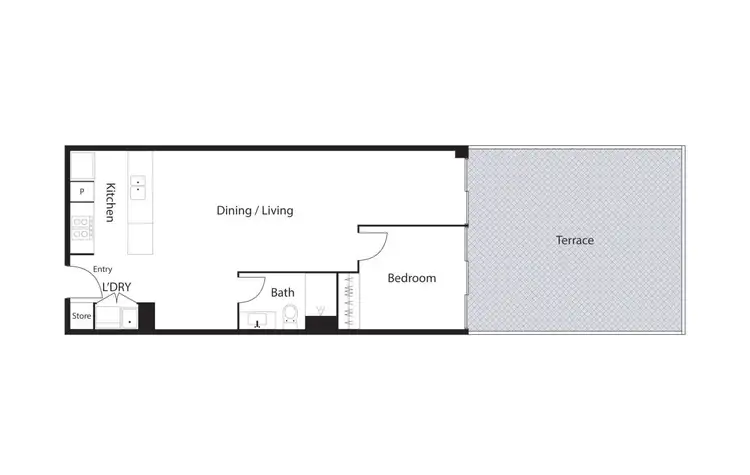 Floorplan of Homely unit listing, 224/45 Ainslie Avenue, Braddon ACT 2612