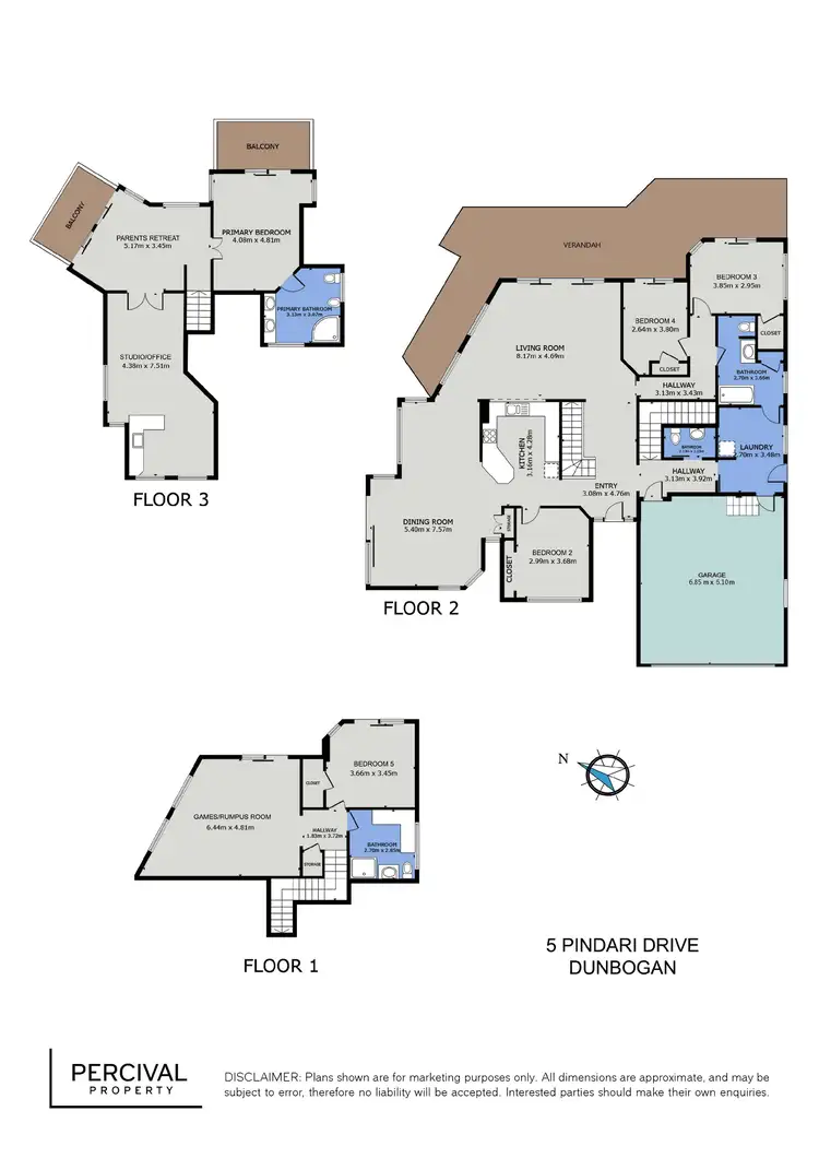 Floorplan of Homely house listing, 5 Pindari Drive, Dunbogan NSW 2443