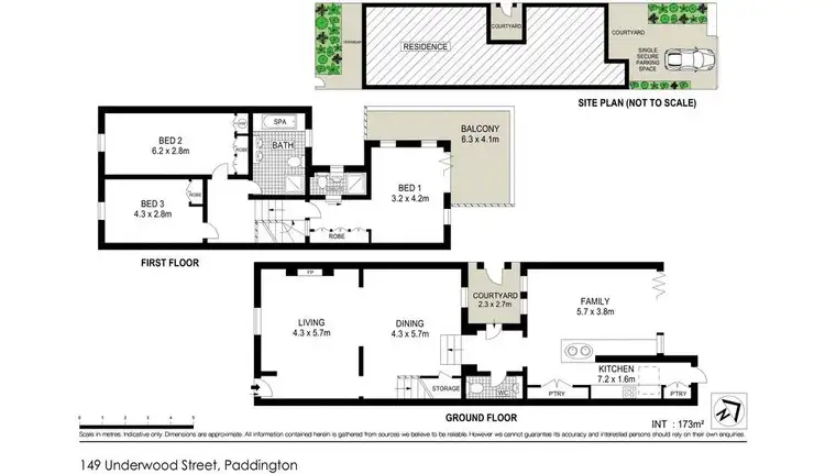 Floorplan of Homely house listing, 149 Underwood Street, Paddington NSW 2021