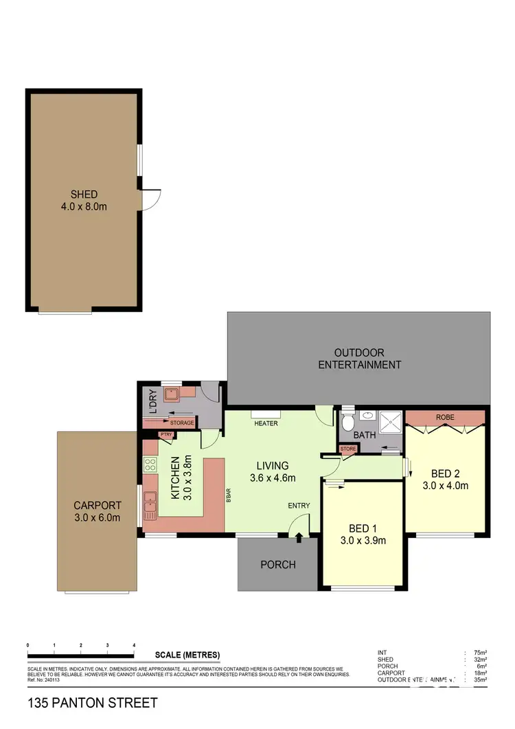 Floorplan of Homely house listing, 135 Panton Street, Golden Square VIC 3555