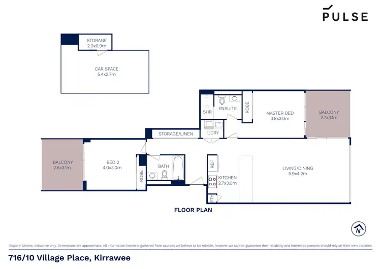 Floorplan of Homely unit listing, 716/10 Village Place, Kirrawee NSW 2232