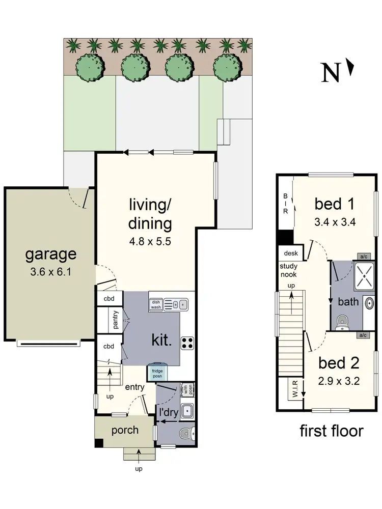 Floorplan of Homely townhouse listing, 2 Welcome Close, Lilydale VIC 3140