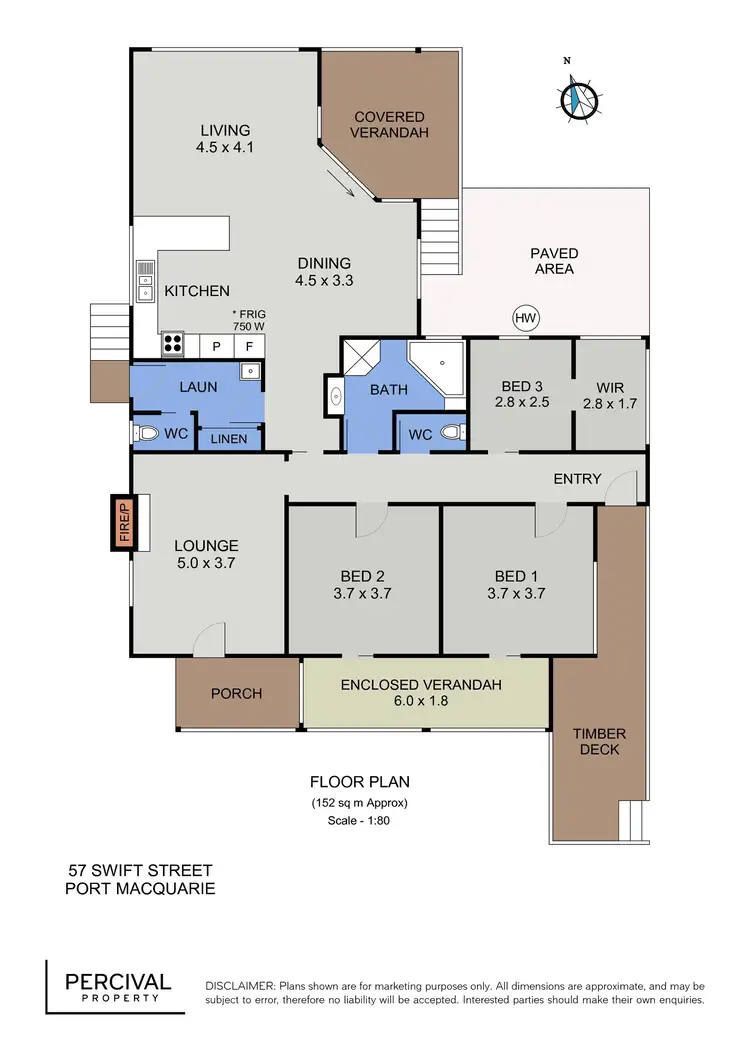 Floorplan of Homely house listing, 57 Swift Street, Port Macquarie NSW 2444