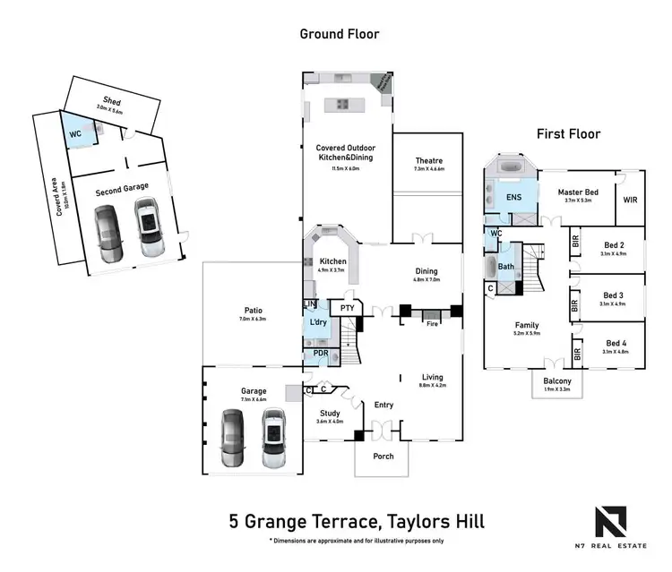 Floorplan of Homely house listing, 5 Grange Terrace, Taylors Hill VIC 3037