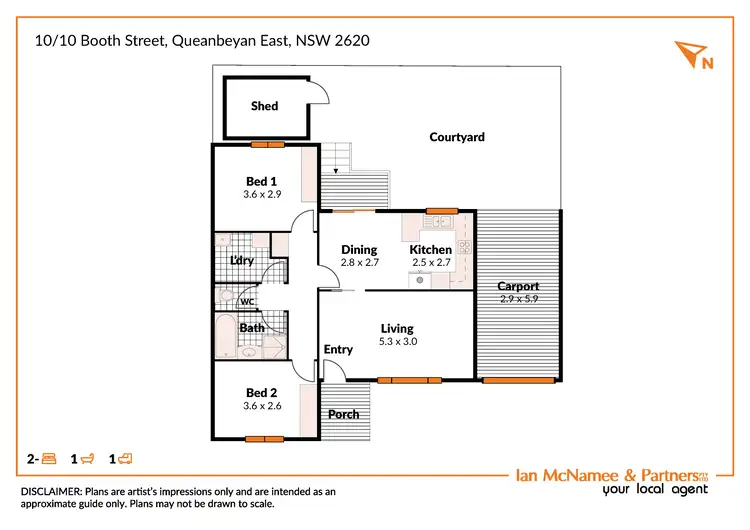 Floorplan of Homely townhouse listing, 10/10-12 Booth Street, Queanbeyan NSW 2620