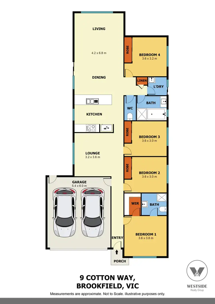 Floorplan of Homely house listing, 9 Cotton Field Way, Brookfield VIC 3338