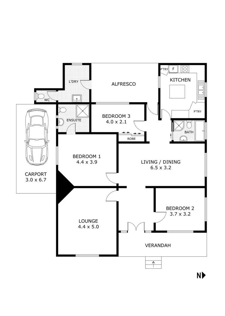 Floorplan of Homely house listing, 28 MacDougall Road, Golden Square VIC 3555