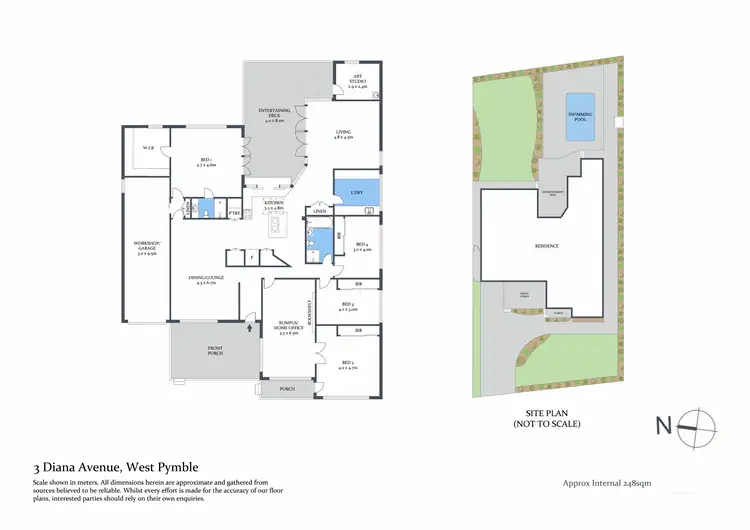 Floorplan of Homely house listing, 3 Diana Avenue, West Pymble NSW 2073