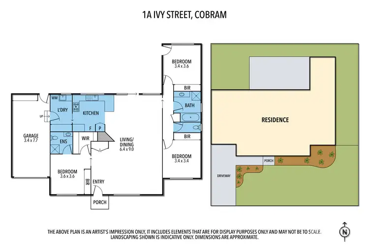 Floorplan of Homely house listing, 1A/ Ivy Street, Cobram VIC 3644