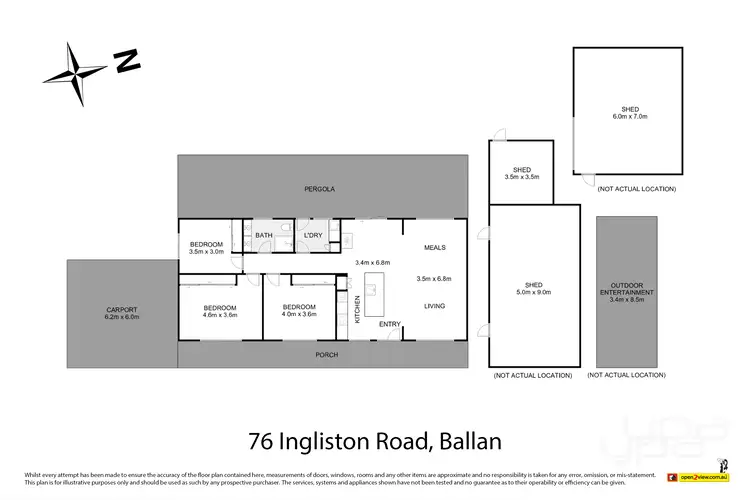 Floorplan of Homely house listing, 76 Ingliston Road, Ballan VIC 3342