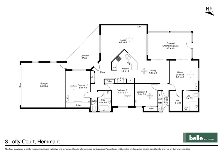 Floorplan of Homely house listing, 3 Lofty Court, Hemmant QLD 4174