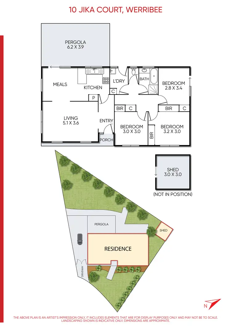 Floorplan of Homely house listing, 10 Jika Court, Werribee VIC 3030