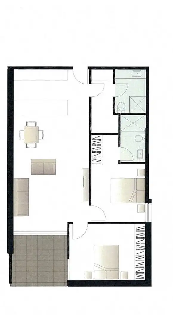 Floorplan of Homely apartment listing, 201/84 La Scala Avenue, Maribyrnong VIC 3032