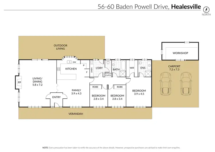 Floorplan of Homely house listing, 56-60 Baden Powell Drive, Healesville VIC 3777