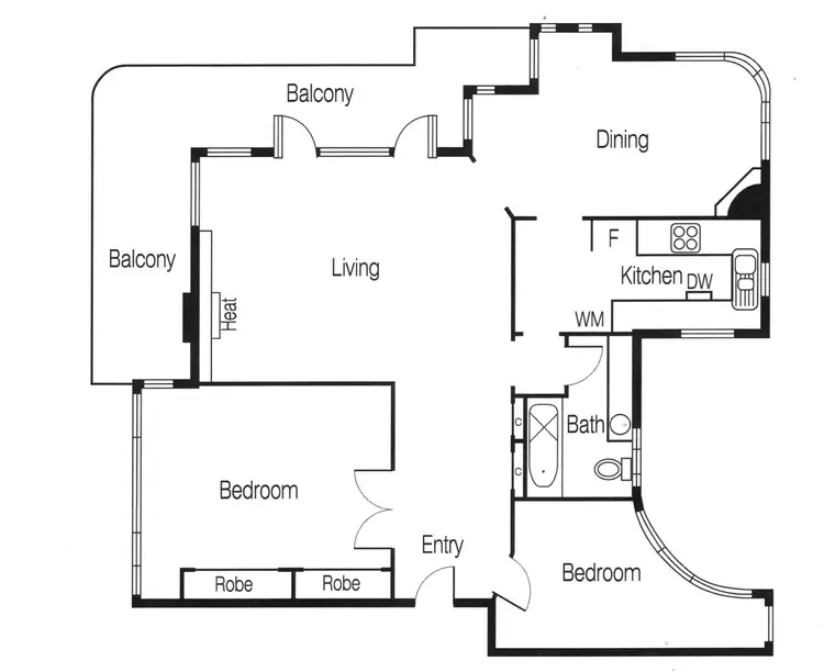 Floorplan of Homely apartment listing, 3/1 Park Street, South Yarra VIC 3141
