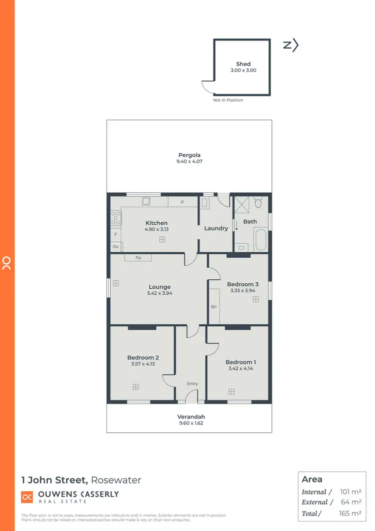 Floorplan of Homely house listing, 1 John Street, Rosewater SA 5013