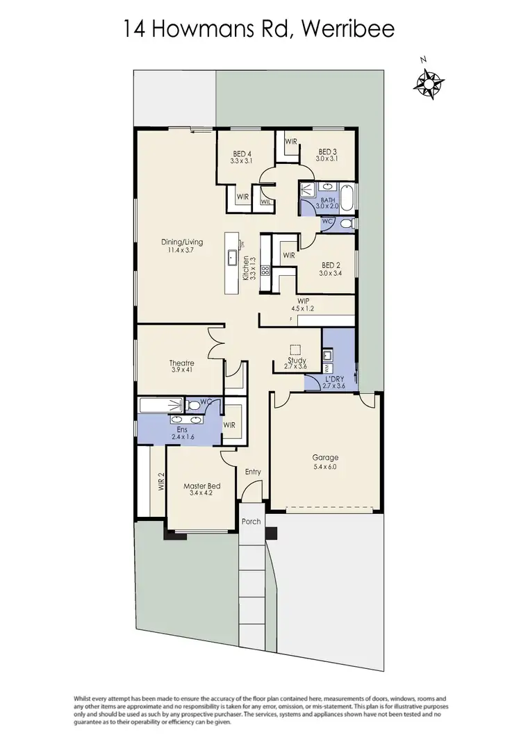 Floorplan of Homely house listing, 14 Howmans Road, Werribee VIC 3030