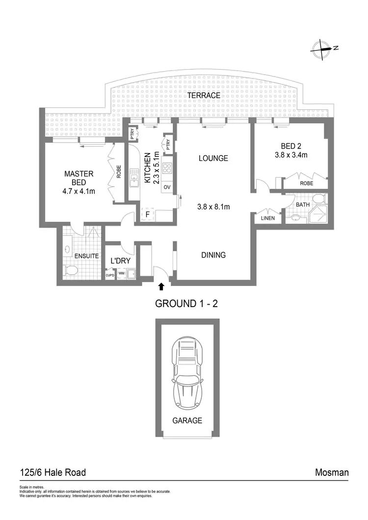 Floorplan of Homely unit listing, 125/6 Hale Road, Mosman NSW 2088