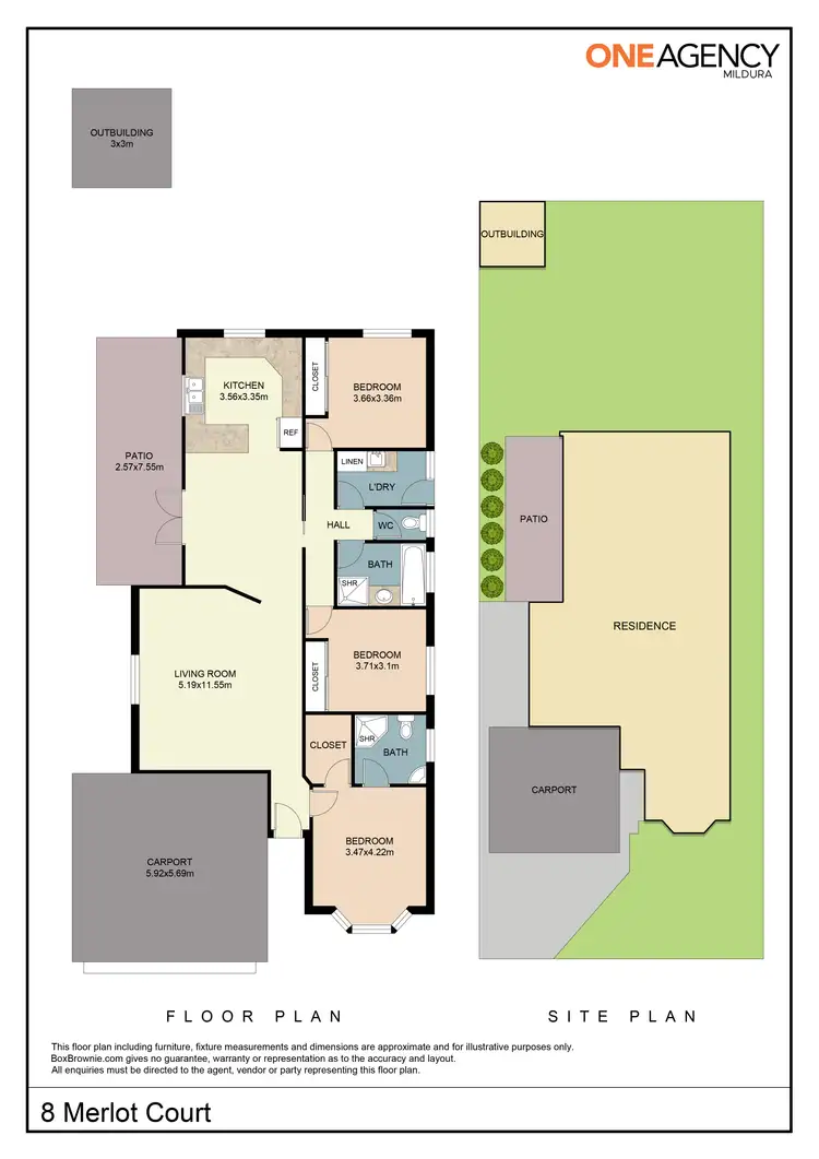 Floorplan of Homely house listing, 8 Merlot Court, Mildura VIC 3500