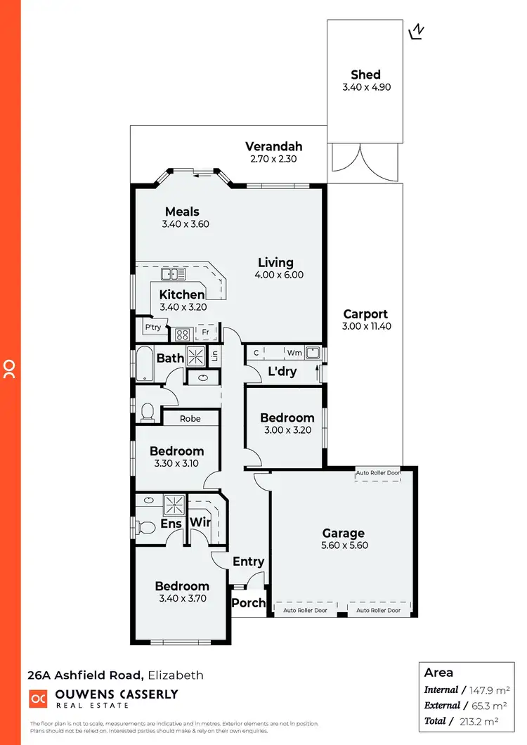 Floorplan of Homely house listing, 26a Ashfield Road, Elizabeth SA 5112