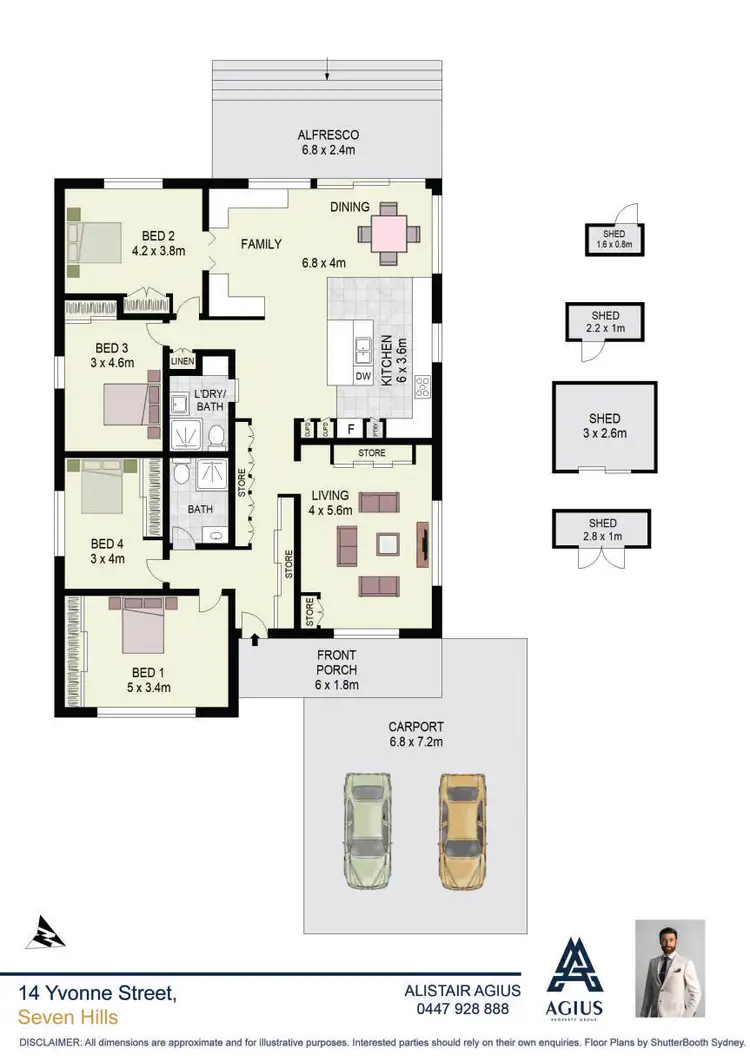 Floorplan of Homely house listing, 14 Yvonne Street, Seven Hills NSW 2147