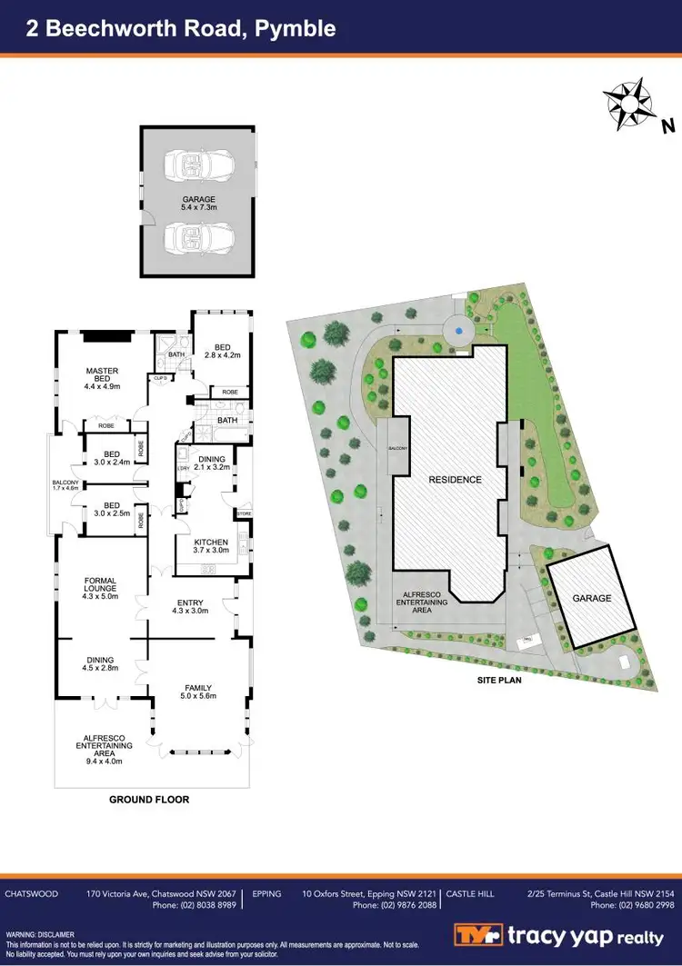 Floorplan of Homely house listing, 2 Beechworth Road, Pymble NSW 2073