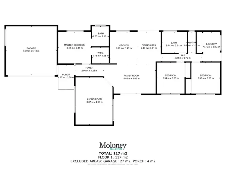 Floorplan of Homely house listing, 50 Katrina Circuit, Corowa NSW 2646