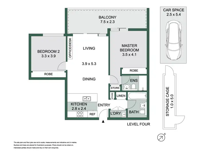 Floorplan of Homely apartment listing, 401s/5 Lardelli Drive, Ryde NSW 2112