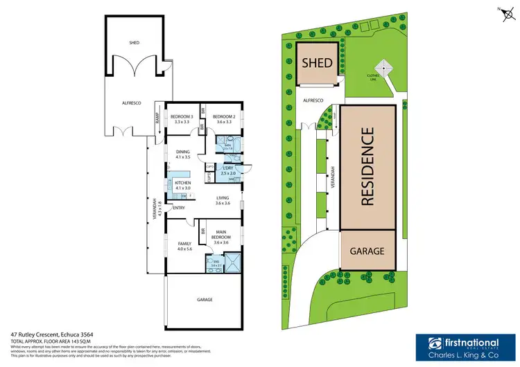 Floorplan of Homely house listing, 47 Rutley Crescent, Echuca VIC 3564