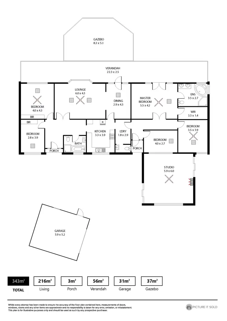 Floorplan of Homely house listing, 18a Gault Road, Belair SA 5052