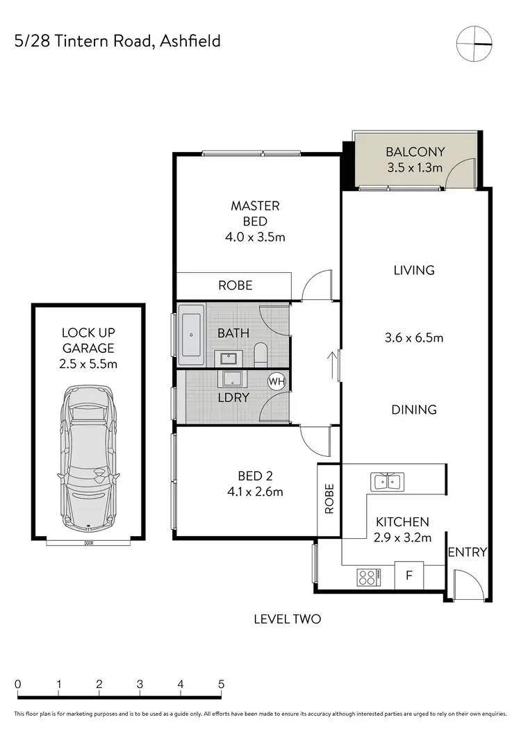 Floorplan of Homely apartment listing, 5/28 Tintern Road, Ashfield NSW 2131