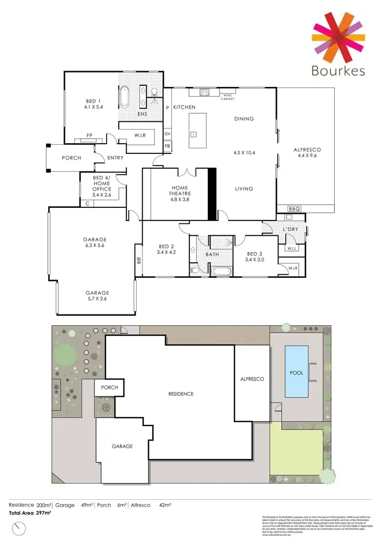 Floorplan of Homely house listing, 8 Carmick Way, Ferndale WA 6148