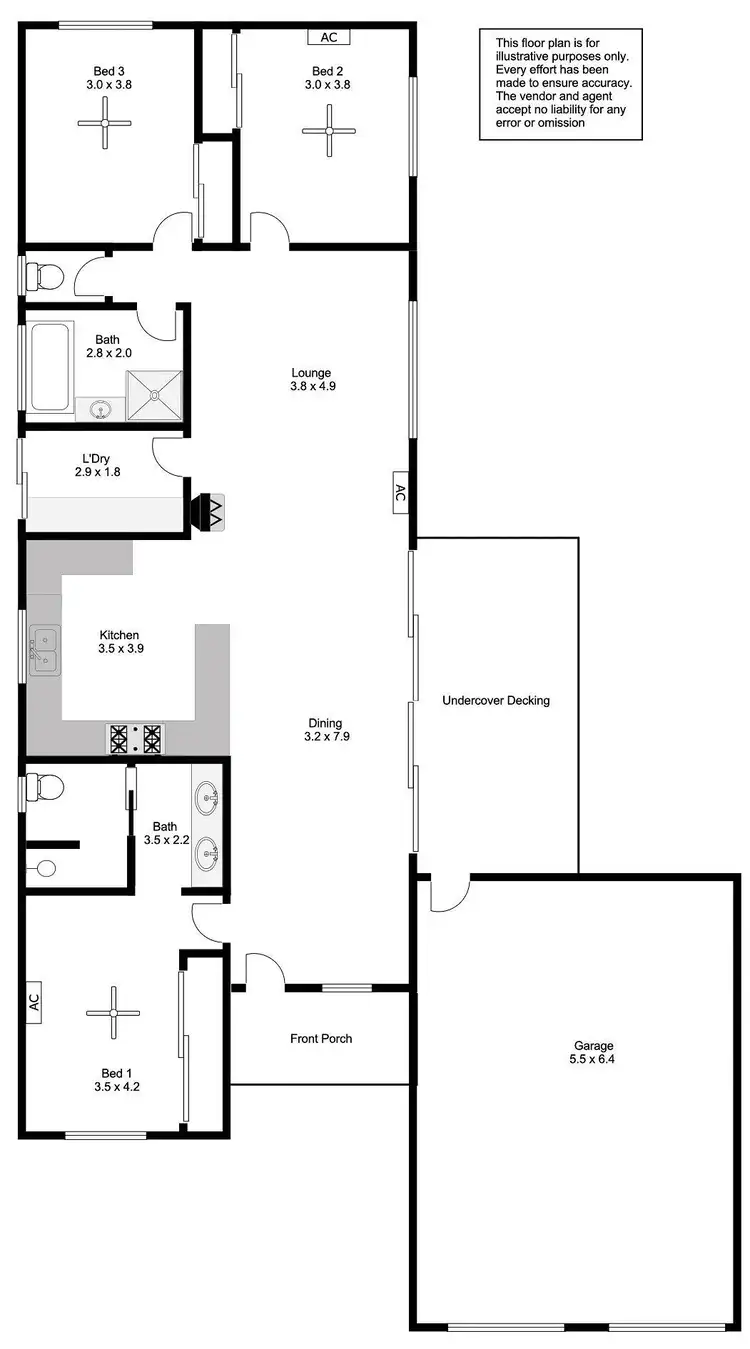 Floorplan of Homely house listing, 1/46 Wavell Road, Port Lincoln SA 5606