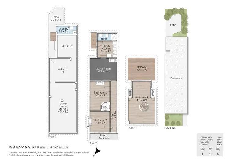 Floorplan of Homely house listing, 158 Evans Street, Rozelle NSW 2039
