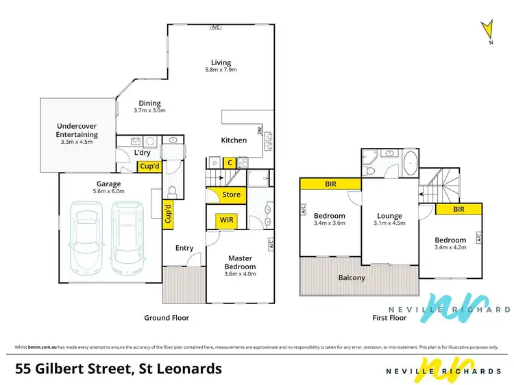 Floorplan of Homely house listing, 55 Gilbert Street, St Leonards VIC 3223