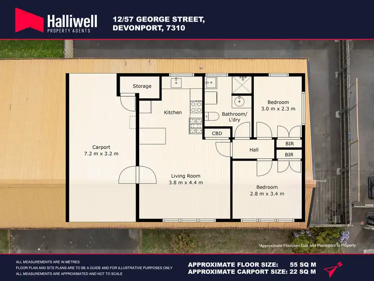 Floorplan of Homely unit listing, 12/57 George Street, Devonport TAS 7310