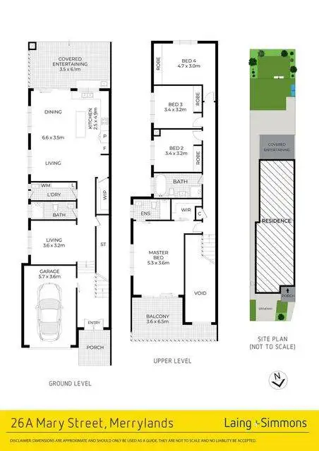 Floorplan of Homely semi-detached listing, 26A Mary Street, Merrylands NSW 2160