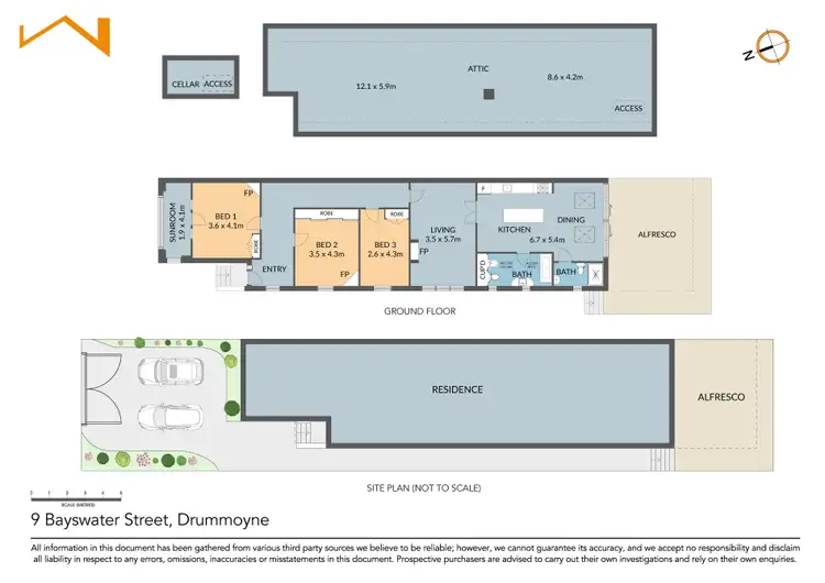 Floorplan of Homely house listing, 9 Bayswater Street, Drummoyne NSW 2047