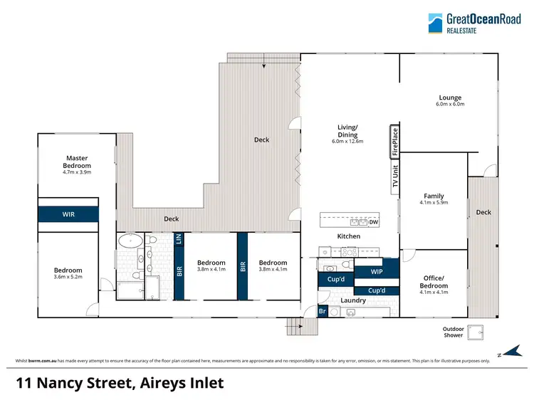 Floorplan of Homely house listing, 11 Nancy Street, Aireys Inlet VIC 3231