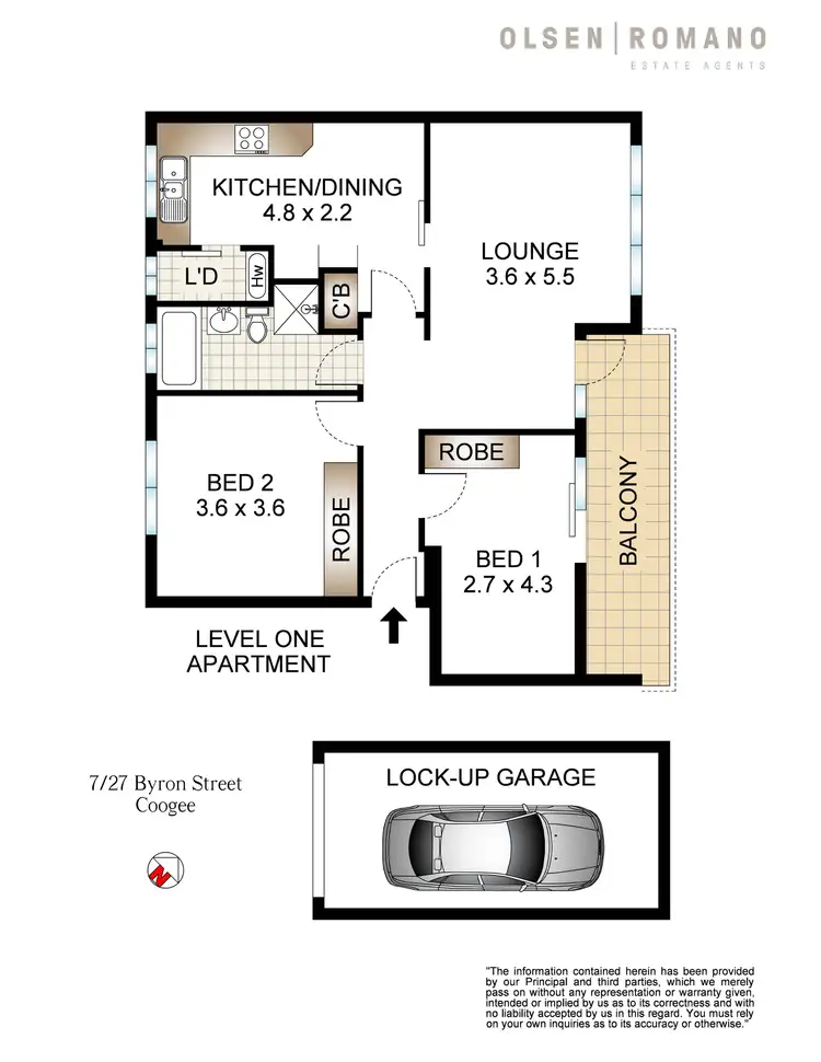 Floorplan of Homely apartment listing, 7/27 Byron Street, Coogee NSW 2034