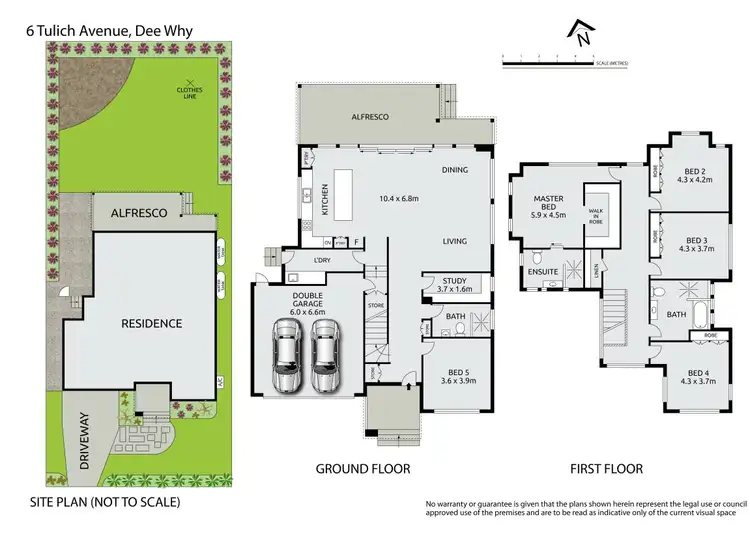 Floorplan of Homely house listing, 6 Tulich Avenue, Dee Why NSW 2099