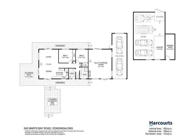 Floorplan of Homely rural property listing, 545 Mary's Bay Road, Dondingalong NSW 2440