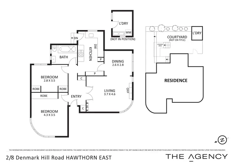 Floorplan of Homely apartment listing, 2/8 Denmark Hill Road, Hawthorn East VIC 3123