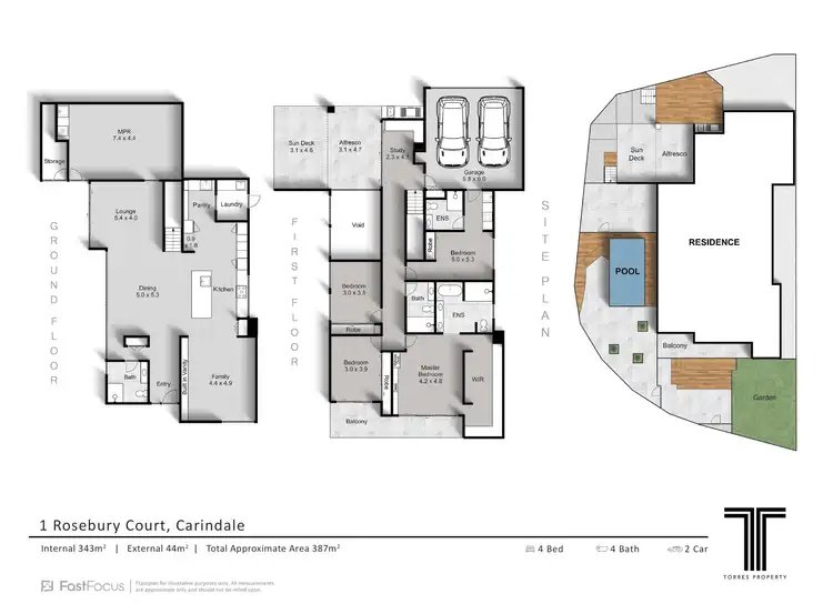 Floorplan of Homely house listing, 1 Rosebury Court, Carindale QLD 4152